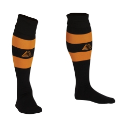 Prima Football Socks  Black/Amber